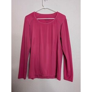Patagonia Women's Size Large Pink Long-Sleeved Capilene Cool Daily Shirt Outdoor